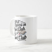 本好きへの面白いギフト コーヒーマグカップ (正面左)