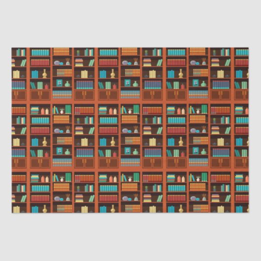 本好きインスパイア向け本棚ティッシュペーパー 薄葉紙 (正面)