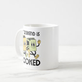 本好きウィークエンドTシャツ コーヒーマグカップ (正面左)