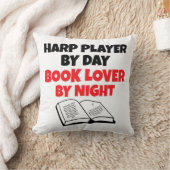 本好きハープ奏者 クッション (ブランケット)