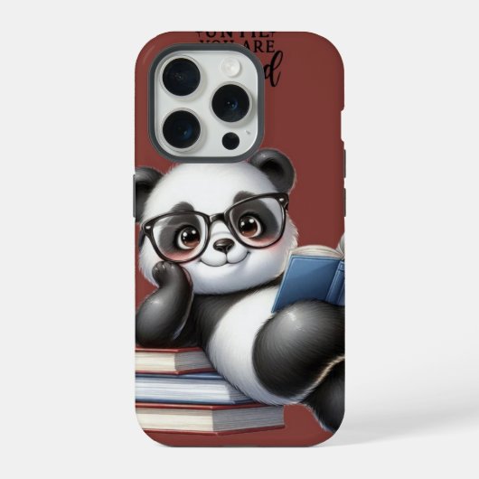 本好きパンダ iPhoneケース (裏面)