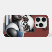 本好きパンダ iPhoneケース (裏面横)
