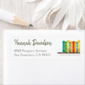 本好き司書書虫 返送先住所ラベル ラベル (インサイチュ)