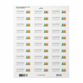 本好き司書書虫 返送先住所ラベル ラベル (フルシート)