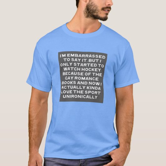 本好き少年のおかげでホッケーファンに Tシャツ (正面)