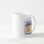 本好き私が本がある場所へ コーヒーマグカップ (正面右)