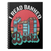 本好き読のヴィンテージギフトをおもしろい禁止した ノートブック (正面)
