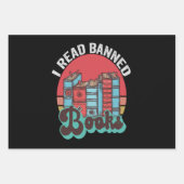 本好き読のヴィンテージギフトをおもしろい禁止した ラッピングペーパーシート (正面)