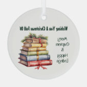 本好き ガラスオーナメント (裏面)