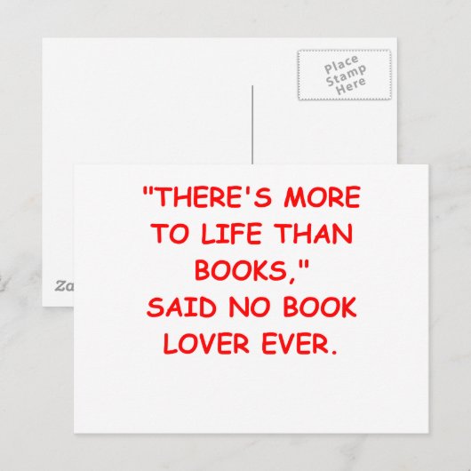 本好き ポストカード (正面/裏面)