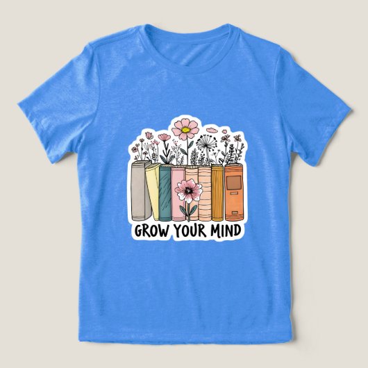 本好きTシャツ、本のTシャツ、本の服 トライブレンドTシャツ (デザイン正面)
