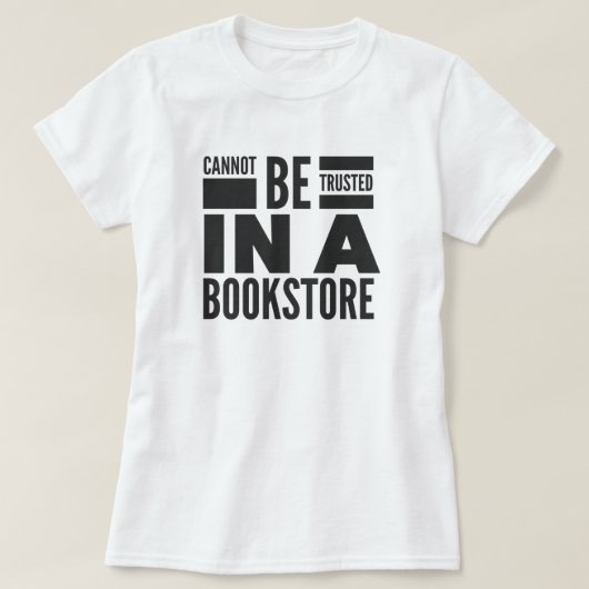 本屋さん+読書が好きな人のTシャツ Tシャツ (デザイン正面)