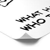 本屋で女が問い合わせる。本屋おもしろい ポスター (角)