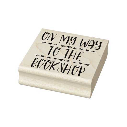 本屋に行く途中で ラバースタンプ (スタンプ)