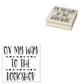 本屋に行く途中で ラバースタンプ (押印)