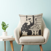 本屋の女性、「イエローブック」coのためのデザイン クッション (椅子)