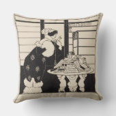 本屋の女性、「イエローブック」coのためのデザイン クッション (裏面)