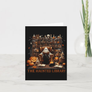 本屋ハロウィン不気味ヴィンテージ幽霊のよく出る本 カード