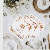 本屋赤面ワイルドフラワーブライダルシャワー スタンダードカクテルナプキン