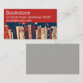 本屋、本屋またはオンラインの本 名刺 (正面/裏面)