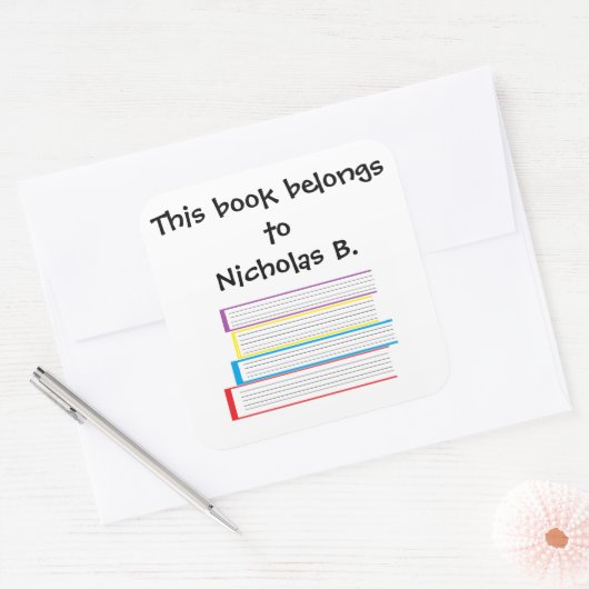 "本属しますに…"は ステッカー (封筒)