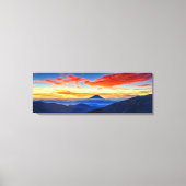 本州の山富士の絶景スポット キャンバスプリント (正面)