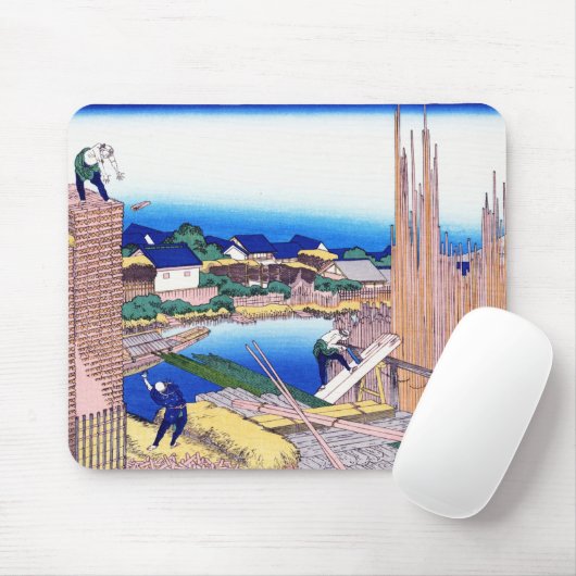 本庄立川本庄北斎校庭 マウスパッド (マウス)