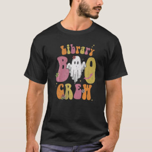 本引用文図書室Boo Crew Halloween Librarian Gr Tシャツ
