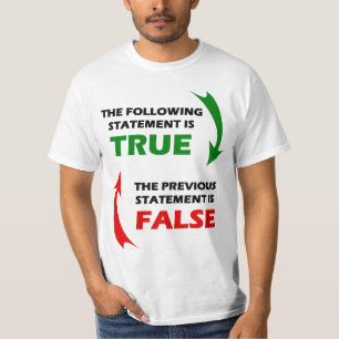 本当および虚偽の陳述 Tシャツ