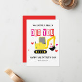 本当にあなたが好きな教室のバレンタインデー ノートカード (正面/裏面インサイチュ)