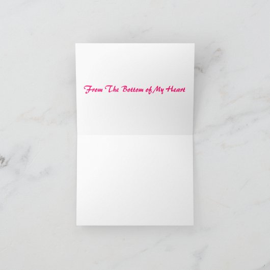 本当にありがとうございましたハート サンキューカード (内部)