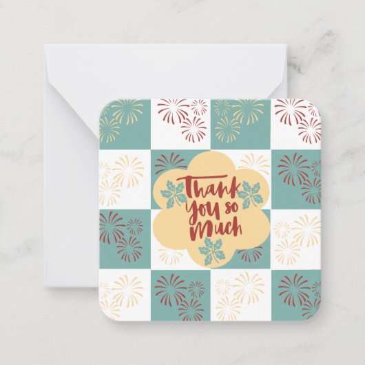本当にありがとうございます: ノートカード (正面)
