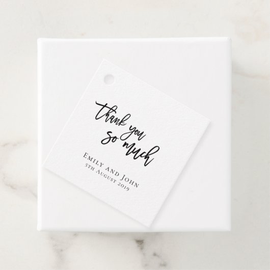 本当にありがとう/あなたの名前とメッセージ結婚の フェイバータグ (インサイチュ)