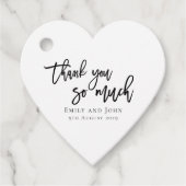 本当にありがとう/あなたの名前とメッセージ結婚の フェイバータグ (正面)