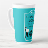 本当にありがとう カフェラテマグ (左アングル)