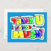 本当にありがとう！ ポストカード (正面/裏面)