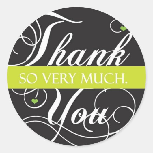 本当にありがとう ラウンドシール (正面)