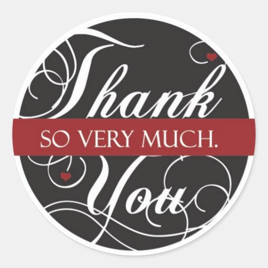 本当にありがとう ラウンドシール (正面)