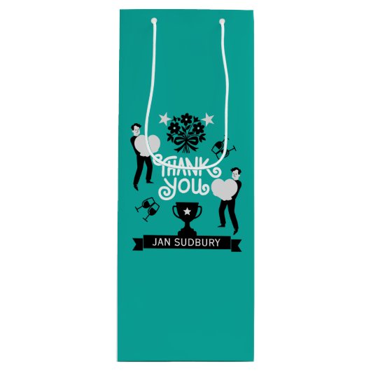 本当にありがとう ワインギフトバッグ (正面)