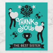 本当にありがとう ワインラベル (シングルラベル)