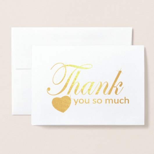 本当にありがとう 箔カード (封筒付き正面)