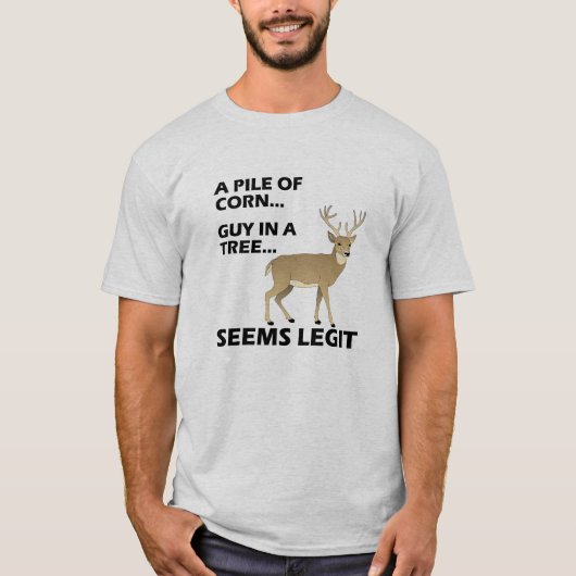 本当にありそうな面白い狩猟Tシャツ Tシャツ (正面)