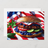 本当においしいアメリカンバーガー ポストカード (正面/裏面)