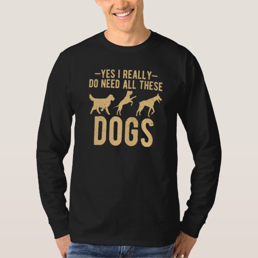 本当にこんなにたくさんの犬が必要なの 仔犬 犬レスキュー Tシャツ (正面)