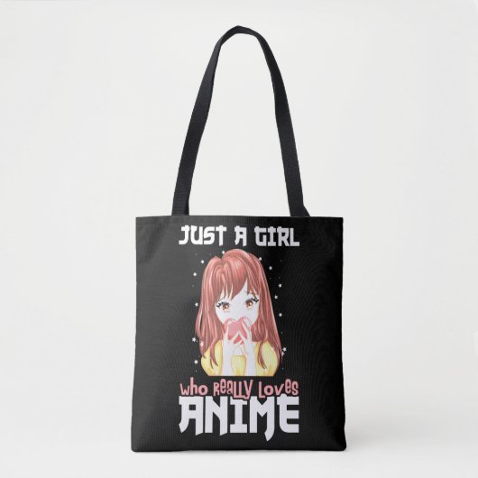 本当にアニメが大好きな女の子 トートバッグ (正面)
