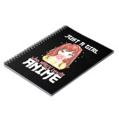 本当にアニメが大好きな女の子 ノートブック (左側)