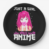 本当にアニメが大好きな女の子 ペーパープレート (正面)