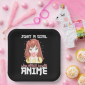 本当にアニメが大好きな女の子 ペーパープレート (パーティー)