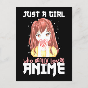 本当にアニメが大好きな女の子 ポストカード