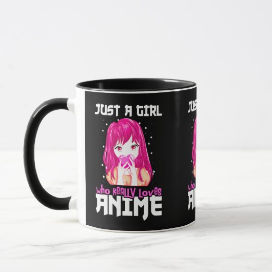 本当にアニメが大好きな女の子 マグカップ (左)